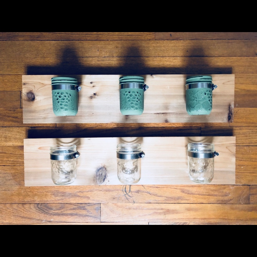 Mason Jar Wall Organizer